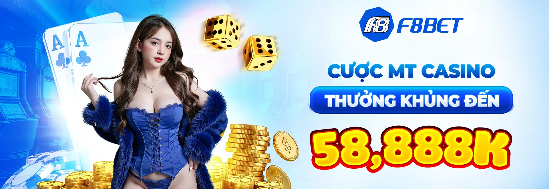 Banner F8Bet về Game bài, Slot và hỗ trợ an toàn